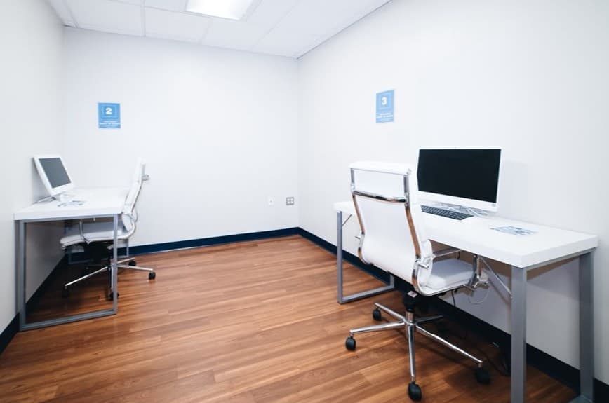 Private Desk in a Shared Office